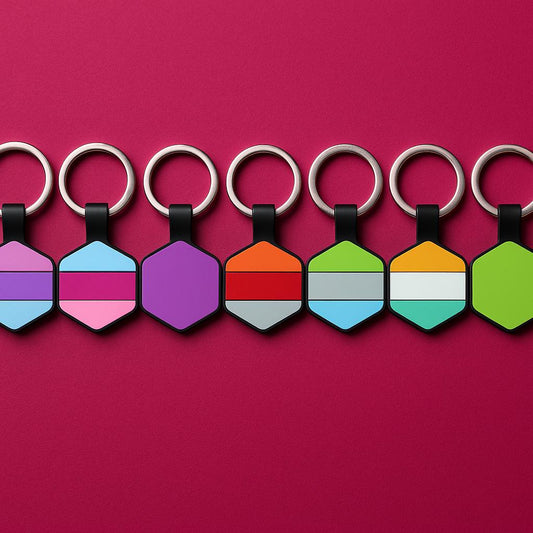 🐾 Plaquita AnimalBack Hexagonal – Personalizada para tu mascota