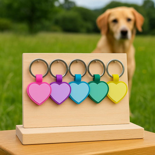 🐾 Plaquita AnimalBack Corazón – Personalizada para tu mascota
