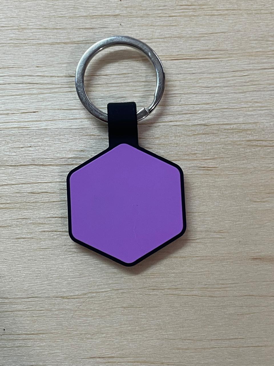 🐾 Plaquita AnimalBack Hexagonal – Personalizada para tu mascota